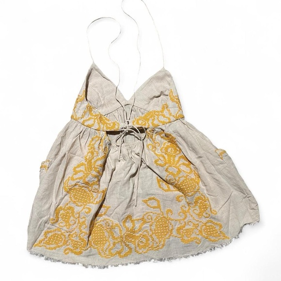 Urban Outfitters Babydoll Embroidered Floral Cami Top Small - Picture 6 of 10